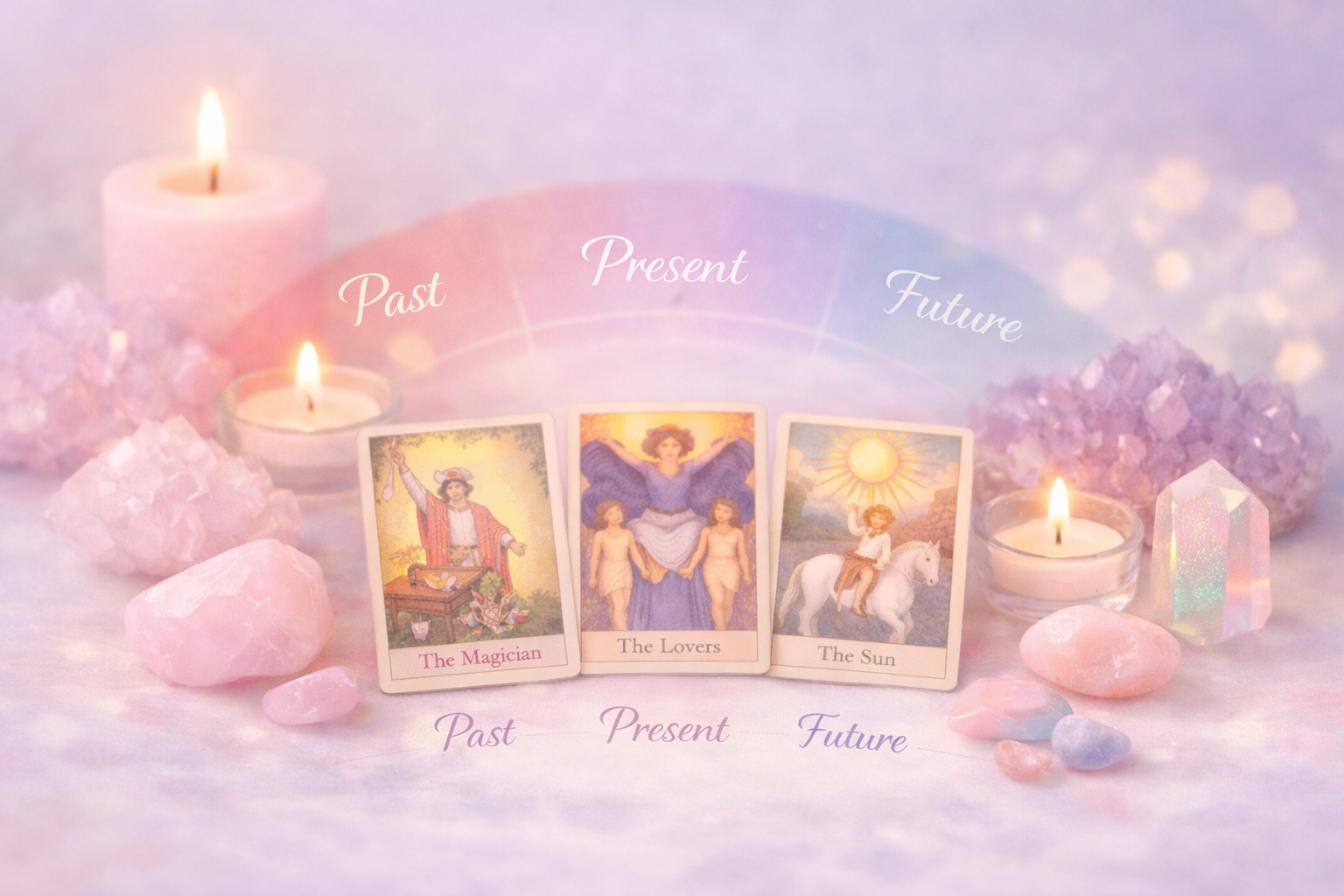 advanced colour, tarot and timeline reading